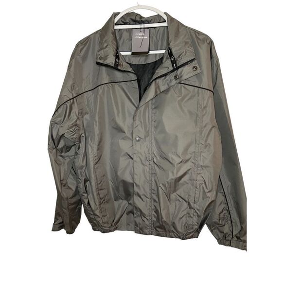 NWT Ray Cook Tech Windbreaker Jacket Charcoal Size S/ P - Picture 1 of 16